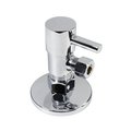 Westbrass Angle Stop, 5/8" OD x 3/8" OD, 1/4-Turn Lever Handle in Polished Chrome D105QR-26